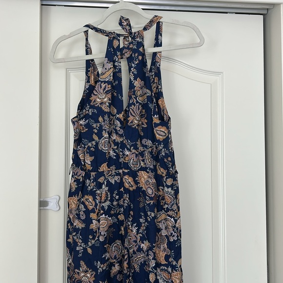Ett Twa Anthropologie Blue Paisley Floral Jumpsuit - Picture 9 of 12